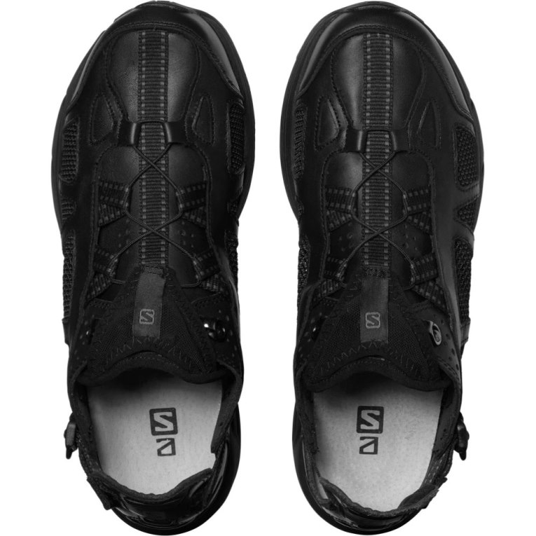 Black Salomon Techsonic Leather Advanced Men's Sneakers | IE IT6481